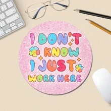 Mouse pad fofo com base de borracha antiderrapante, almofada de mesa decorativa adequada para mouse de computador sem fio, escritório e casa, presente adorável para mulheres e meninas