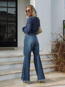 Calça Jeans Wide Leg