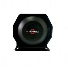 Evershine信號警報器揚聲器200瓦12v Dc緊湊型八角扁揚聲器,與100w-200w警報器箱兼容 - 黑色 - 查看 8