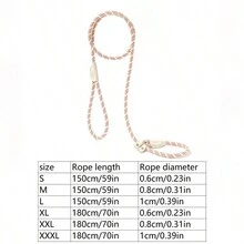 Medium-Large Dog Leash, Universal Safety Buckle Dog Collar & Leash Set, Anti-Pull Walk - Multicolor - View 42