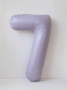 Globo de lámina grande extra de 40 pulgadas con número púrpura de crema de taro para decoración de fiesta de cumpleaños o aniversario