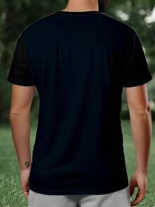 Men's Scarecrow T-Shirt Polyester Short Sleeve - 黑色 - 查看 2