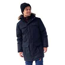 Mountain Warehouse Mens Antarctic Extreme Waterproof Down Jacket (Charcoal) - Dark Grey - View 5