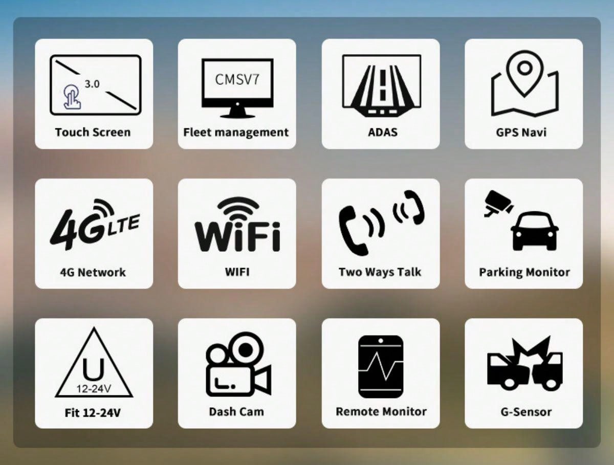 4G WiFi Dash Cam With Touch Screen GPS Front And Interior Recording High Definition Car Driving Video Recorder_voghion.com