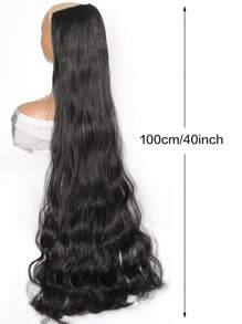 合成耐高温超长波浪假发五发夹 40 英寸夹式接发发饰女士夏季促销 - 彩色 - 查看 3