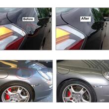 Juego de herramientas para eliminación de abolladuras en carrocería de auto, barras para reparación de abolladuras sin pintura sin cargo, juego de herramientas manuales multimateria para arreglar abolladuras y daños por granizo en el automóvil - Plateado - Ver 6