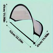 1个迷你便携式足球门网，易于组装和收纳，可折叠移动，适合户外训练，可用于后院练习，也适用于室内外训练，是练习瞄准和射门的娱乐足球训练目标，运动器材，足球配件，足球队用品，足球用品，个人练习，游乐场装备，足球训练套装，足球运动装备，健身配件，男士礼物