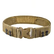 COOLERFIRE Men's Military Tactical Belt Canvas Tactical Belt Military Plastic Buckle Men's Work Belt Suitable For S Hook And Loop Belt Summer, School Fall, Autumn, Halloween Autumn-Winter Accessories,Suitable For Teens, Youth,Men,Casual, Outdoor, Athletic, Vacation, Graduation Gifts, Birthday, Daily Wear