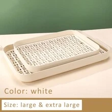Modern Simplistic Plastic Tea Tray, Small Dry Brewing Tea Serving Tray, Kung Fu Tea Accessory Set With Draining Pan, Home Use - Multicolor - View 13