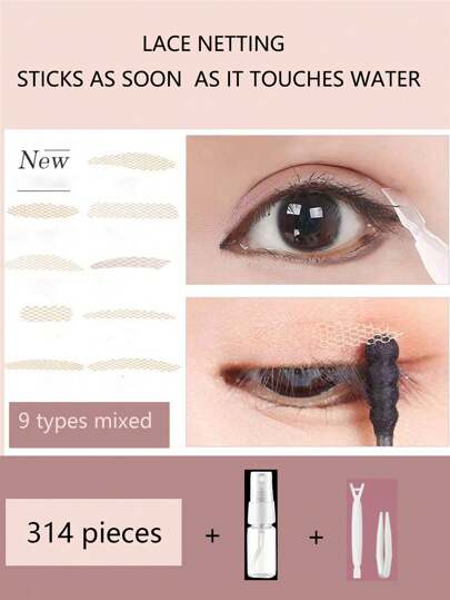 628pcs/Pack 9 Different Types Lace Double-Eyelid Tapes, Invisible Eyelid Lift For All Women, Waterproof & Sweat-Resistant,Makeup,Cheap,Room Decor,Vanity,Travel,Bedroom,Makeup Accessories,Cheap,Stocking Stuffers,Makeup,Makeup Tools,Cheap Stuff,Gifts,Gifts For Women,Christmas Gifts,Giveaways,Travel,Cheap Stuff,Travel Essential