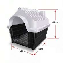 02x Pet House For Dogs And Cats Comfort And Safety Casa N4 - Màu xanh lam - Xem 3