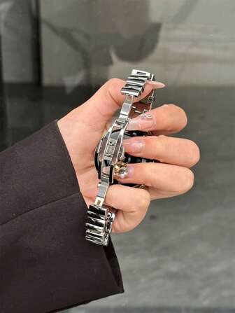 18mm 20mm 22mm Irregular Metal Watch Strap - Stylish Replacement Band For Samsung Galaxy Watch 7 6 5 4 40mm 44mm, Galaxy Watch 5 Pro, Galaxy Active 2, Watch 6 4, GT6 GT5 GT4 GT3 GT2 Pro - Butterfly Buckle, Comfortable, Unisex Design For Men And Women