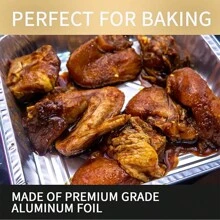 Square Aluminum Baking Pans With Clear Lids (35-Pack, 8x8") - Disposable Takeout Pans - Foil Food Containers For Cooking, Heating, Storing, Prepping - Silver - View 5