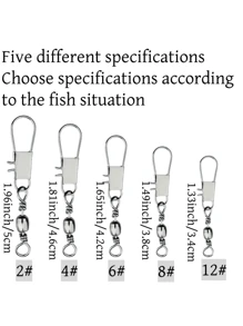 8-Shaped Design Creative Fashion B Type Connector Fishing Accessories Clips - Black - View 1