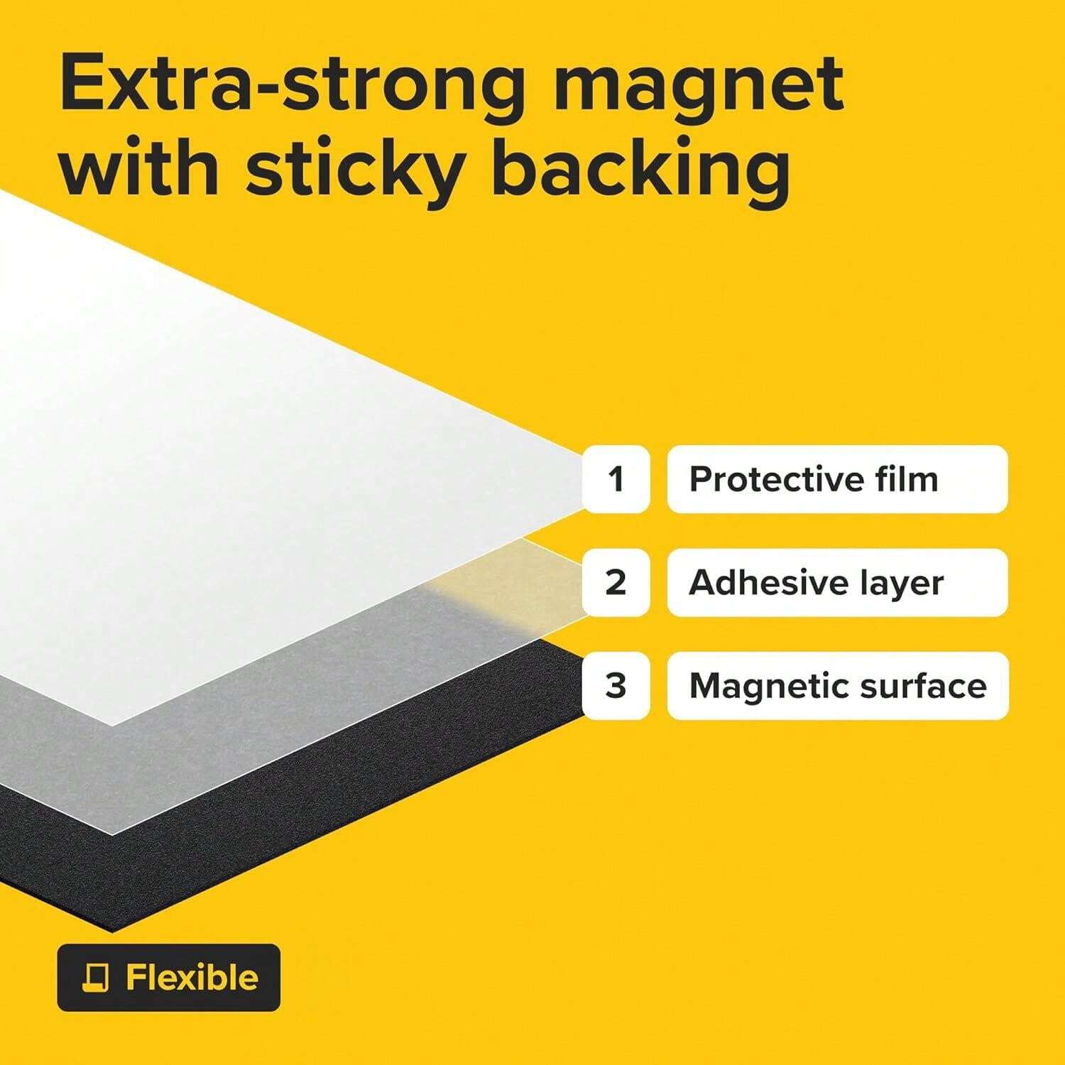 5 Sheets 8.5 X11 Inch Flexible Adhesive Sheets With Adhesive