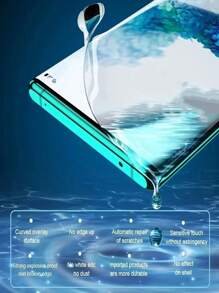 4 Pcs Full Coverage Soft Hydrogel Film Soft Screen Protector Compatible With Samsung Galaxy Full Coverage Easy Install High-Definition Clear, Bubble-Free,Scratch And Shatter Resistant Hydro Gel Film Soft Screen Protective Film (Not Tempered Glass) Gift For Birthday/Easter/Presidents Day/Christmas//Family/Friends/Boy/Girlfriend Gift For Birthday, Family, Friends Phone Screen Protector, Phone Accessories - Black - View 6