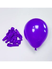 50 Plain Colorful Bladder Balloon 7 Inch Pear Shape Balloons Birthday Party Decoration Tea Reveal Arch - Purple - View 6