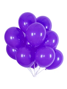 50 Plain Colorful Bladder Balloon 7 Inch Pear Shape Balloons Birthday Party Decoration Tea Reveal Arch - Purple - View 5