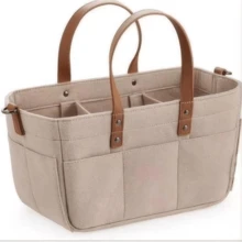 Easypie Selection 1 件旅行收纳篮，多功能妈咪包，便携式毛毡收纳手提包，行李箱收纳袋折叠家用多功能挂袋挂篮推车便携袋收纳袋 - 毛氈收納包 - 查看 9