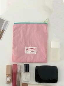 1 pieza Bolsa de maquillaje tipo macaron, bolsa portátil para el almacenamiento de compresas higiénicas, bolsa de almacenamiento, bolsa de cambio para decoración del hogar, viajes, almacenamiento, bolsa de maquillaje, estuche de cosméticos, organizador de viaje, organizador de maquillaje de gran capacidad, para lápiz de labios, pinceles, cuidado de la piel, teléfono móvil, monedas, artículos pequeños, para el hogar, regalo, vacaciones y festivales de Halloween y Navidad, de uso multifuncional, con estilo bohemio, para vacaciones en la playa, colección de baño, colección de dormitorio, de gran capacidad