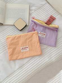 1 pieza Bolsa de maquillaje tipo macaron, bolsa portátil para el almacenamiento de compresas higiénicas, bolsa de almacenamiento, bolsa de cambio para decoración del hogar, viajes, almacenamiento, bolsa de maquillaje, estuche de cosméticos, organizador de viaje, organizador de maquillaje de gran capacidad, para lápiz de labios, pinceles, cuidado de la piel, teléfono móvil, monedas, artículos pequeños, para el hogar, regalo, vacaciones y festivales de Halloween y Navidad, de uso multifuncional, con estilo bohemio, para vacaciones en la playa, colección de baño, colección de dormitorio, de gran capacidad