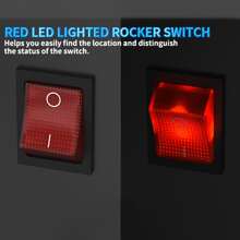 30A 250V KCD2 KCD4 Rocker Switch DPST 4 Pin Red Blue Green Lighted 120V Rocker Toggle Switch ON Off Heavy Duty T125