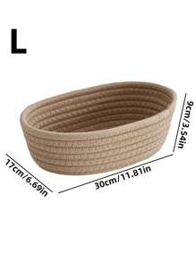 3M 1pc/3pcs Nylon Woven Desktop Storage Basket, Modern Bathroom Tissue Holder, Simple Style
