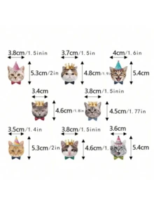 宠物猫狗派对装饰品，狗生日派对用品，包括背景横幅、蛋糕装饰、纸杯蛋糕装饰品