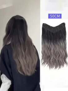Extensiones de cabello con clip en forma de V, ombre, ondulado y rizado para festivales de música, clips de garra, pasadores de cabello, barrettes - Multicolor - Ver 3