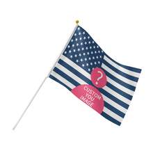 定制可翻转美国大选、美国独立日手挥旗、照片定制手挥旗、美国独立日定制、DIY、双面旗帜、户外装饰、家居装饰、适合所有季节、家庭礼物、个性化礼物 - 彩色 - 查看 11