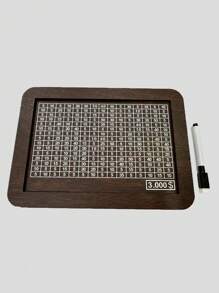 QYeah 1 pezzo Salvadanaio vintage riutilizzabile, cassetta di legno per il deposito delle monete con obiettivo di risparmio, salvadanaio decorativo per casa, soggiorno, ufficio - realizzato in legno grezzo, il miglior regalo - Multicolore - Visualizzare 7