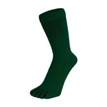 TOETOE 1 Pack Essential Mid-Calf Toe Socks For Men And Women (Fawn) - Fast Shipping And Quick Delivery - Green - View 1