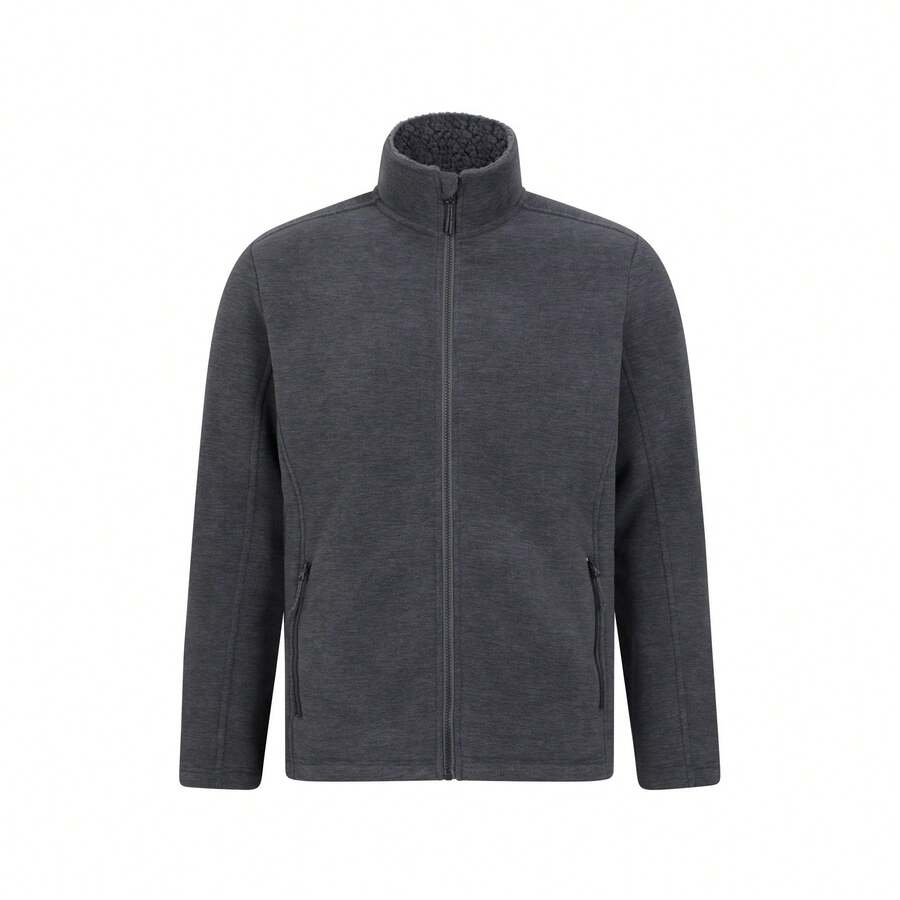 Mountain Warehouse Mens Elm Fleece Jacket (Grey) - Grey - View 1