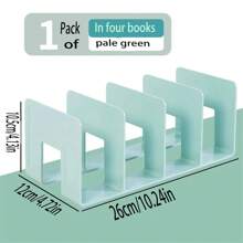 1pc Book Stand Desk-Top Book Holder Organizer, Student Desk Book Shelf Divider