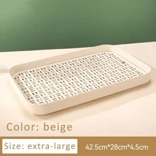 Modern Simplistic Plastic Tea Tray, Small Dry Brewing Tea Serving Tray, Kung Fu Tea Accessory Set With Draining Pan, Home Use - Multicolor - View 19