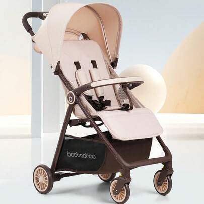 Ultra Lightweight Folding Stroller - Cream Color