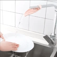 Children's Faucet Extender Baby Hand Washing Auxiliary Device Water Guide Anti-Splash Extension Convenient Home Tool(PP Material )