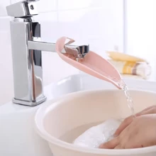 Children's Faucet Extender Baby Hand Washing Auxiliary Device Water Guide Anti-Splash Extension Convenient Home Tool(PP Material )