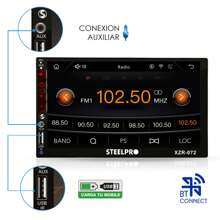 Autoestéreo pantalla 7" led 2 din   Steelpro Bluetooth + Bocinas 6.5 Soundstream - Negro - Ver 5