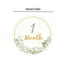 12pcs/Set Month Sticker Card For Newborn, Milestone Blanket Photography Background, For Pregnant Womenbaby Shower Family Decorations Gifts Baby Shower Easter Gift Sthings For Girls/Boys