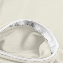 Capa Para Colchão Casal Padrão -  Malha Gel/Helanca com Zíper Resistente - Champanhe - Visão 4
