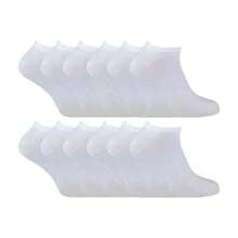 Sock Snob Mens Cotton Low Cut Trainer Socks (White) - Fast Shipping And Quick Delivery - White - View 1