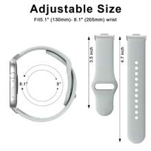 1 件华为 Watch FIT 3/4 硅胶运动表带 - 智能手表硅胶表带兼容华为 Watch Fit3/4 2024 2025 手表配件 - 酒紅色 - 查看 4