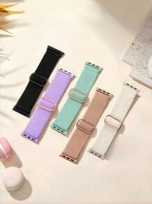 3 Packs Stretchy Solo Loop Band Compatible With Apple Watch Band 38mm 40mm 41mm 42mm 44mm 45mm 46mm 49mm For Women Men, Adjustable Sport Elastic Nylon Strap Compatible With IWatch Series Ultra/SE/11/10/9/8/7/6/5/4/3/2/1