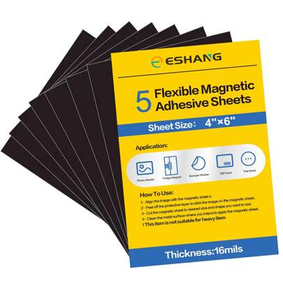 5 hojas de hojas magnéticas adhesivas con respaldo adhesivo de 16 milésimas de pulgada, 4 x 6 pulgadas, hojas de imán flexibles con papel magnético autoadhesivo para imanes de fotos y cuadros, manualidades, mejores regalos