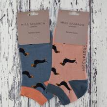 Miss Sparrow 2 Pack Ladies Novelty Animal Themed Bamboo Trainer Socks (Turtles) - Fast Shipping And Quick Delivery - Multicolor - View 2