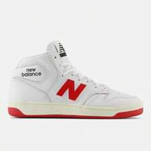 New Balance NB Numeric 480 High - White with Red - View 1
