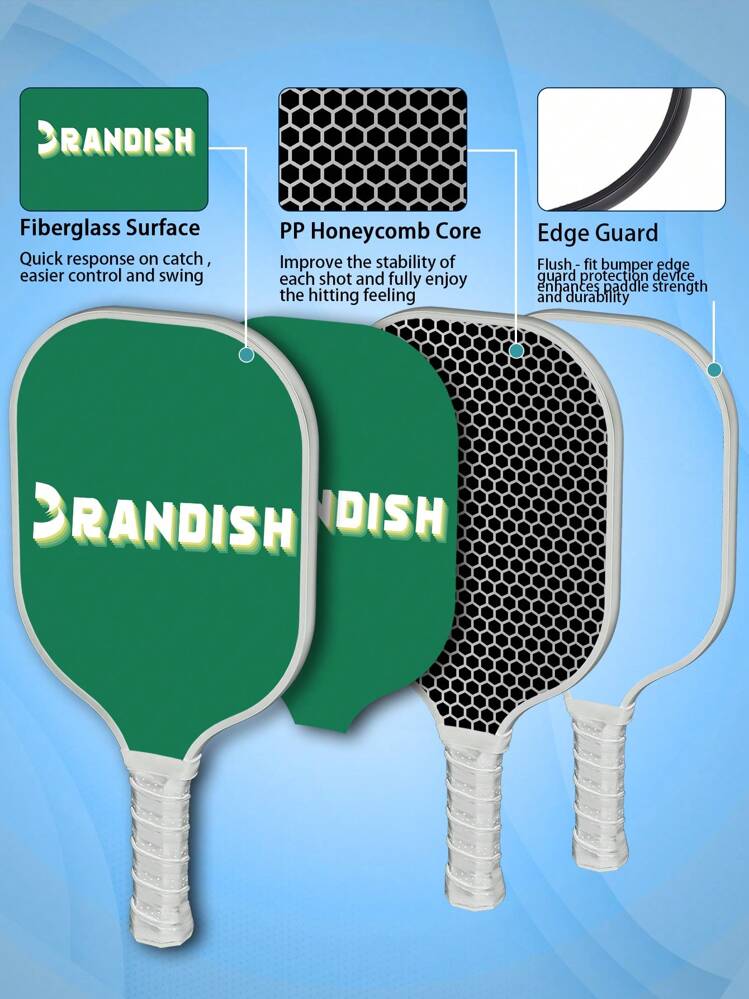 RANDISH Glasfaser Pickleball Schläger, Outdoor Sport - Pink - Übersicht 3