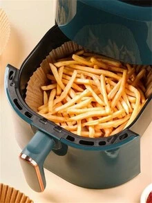 10/20/30/50 件空气炸锅一次性纸质内衬，圆形羊皮纸烹饪不粘，烘焙纸适用于空气炸锅、微波炉、煎锅、防油、防水 - 彩色 - 查看 9