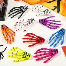 Skeleton Hand Design Hair Clip, Halloween Hair Accessories - Multicolor - View 9